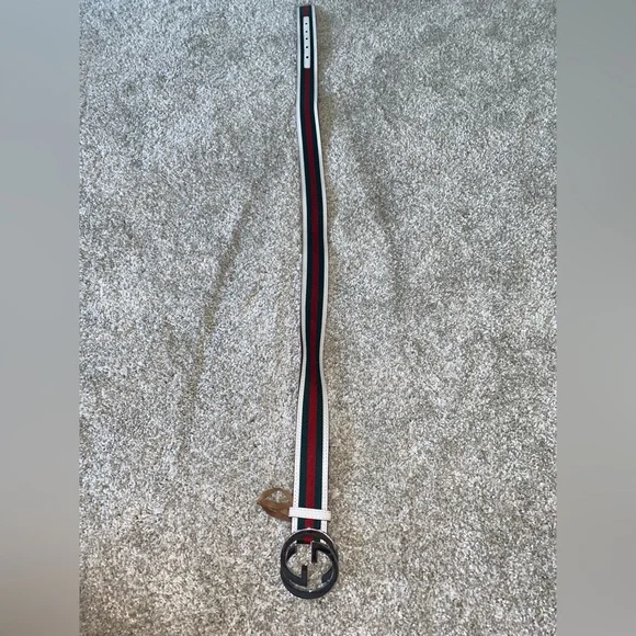 Gucci Interlocking G Logo Cloth Belt